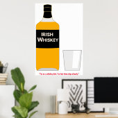 Ierse Whiskey Poster (Thuiskantoor)