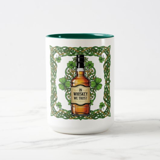 Ierse Whiskey Tweekleurige Koffiemok (Center)