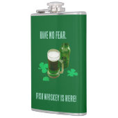 Ierse Whisky Is Hier Vinyl Omwikkelde Fles Heupfles (Links)