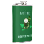 Ierse Whisky Is Hier Vinyl Omwikkelde Fles Heupfles (Rechts)
