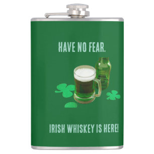 Ierse Whisky Is Hier Vinyl Omwikkelde Fles Heupfles