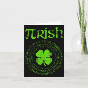Ierse wiskundeleraar vintage klavertje St. Patrick Kaart