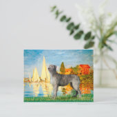 Ierse Wolfhound 2 - Zeilboten 2 Briefkaart (Staand voorkant)