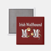 ierse wolfhound mam cadeaus magneet (Voorkant / Achterkant)