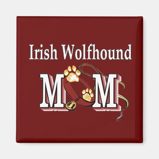 ierse wolfhound mam cadeaus magneet (Voorkant)
