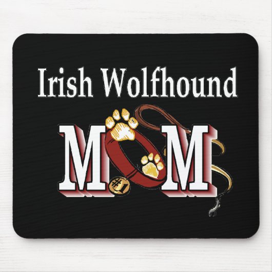 ierse wolfhound mam cadeaus muismat (Voorkant)