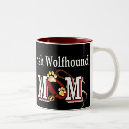 ierse wolfhound mam cadeaus tweekleurige koffiemok