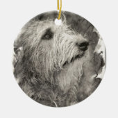 Ierse Wolfhound perfecte poot Keramisch Ornament (Voorkant)