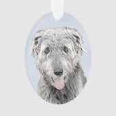 Ierse Wolfhound-schildering - Kute Original Dog Ar Ornament (voorkant)