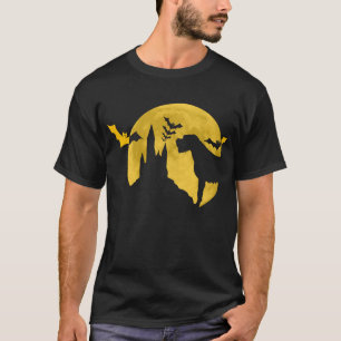 Ierse Wolfhound Spooky Horror Bat Halloween Hond T-shirt
