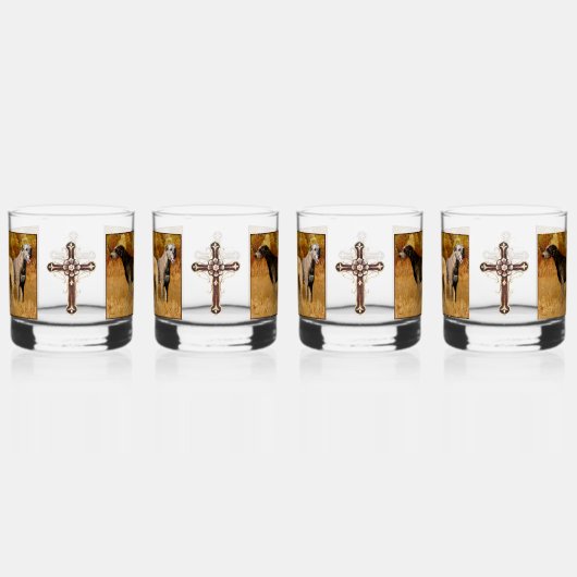 Ierse Wolfhounds & Cross Drinkware Set Whisky Glas (Links)