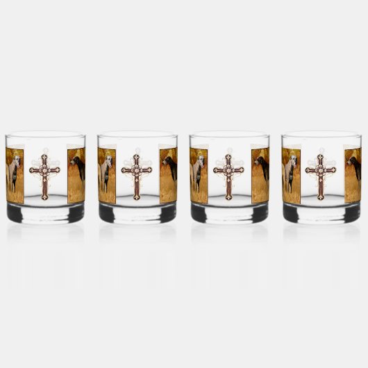 Ierse Wolfhounds & Cross Drinkware Set Whisky Glas (Rechts)