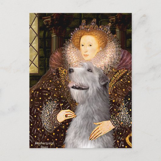 Ierse Wolfshond 6 - Koningin Briefkaart (Voorkant)