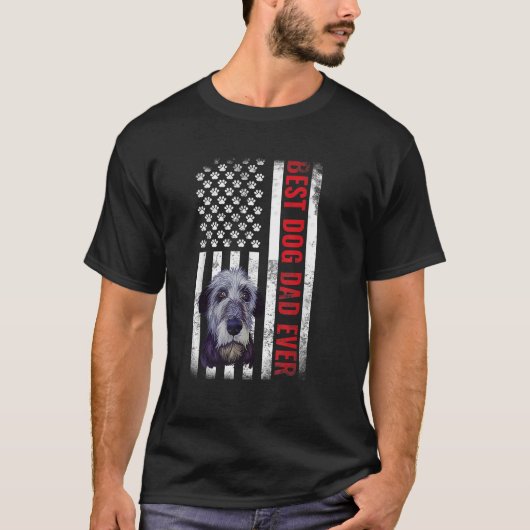 Ierse Wolfshond beste hond vader ooit Amerikaanse  T-shirt (Voorkant)