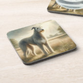 Ierse Wolfshond Bier Onderzetter (Linkerzijde)