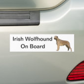 ierse wolfshond bumpersticker (Op auto)