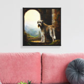 Ierse Wolfshond Canvas Afdruk (Insitu (Woonkamer))