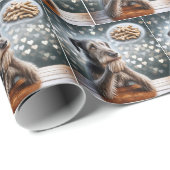 Ierse wolfshond droomt van Botten Cadeaupapier (Rol Hoek)