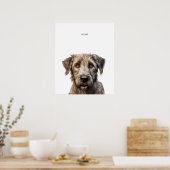 Ierse wolfshond gepersonaliseerde print (Keuken)