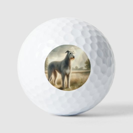 Ierse Wolfshond Golfballen (Voorkant)