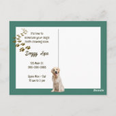 Ierse Wolfshond Herinnering van Dierenarts Kantoor Briefkaart (Achterkant)