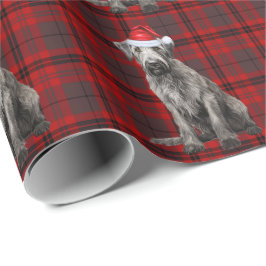 Ierse Wolfshond Hond Grappige Vakantie Plaid Kerst Cadeaupapier