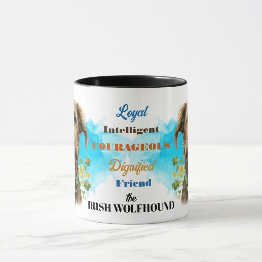 Ierse Wolfshond hond loyale vriend Mok (Midden)