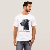 Ierse Wolfshond Hond Maak Uw Eigen Aangepaste Teks T-shirt (Voorkant volledig)