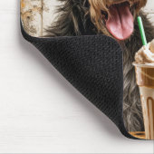 Ierse Wolfshond Honden Met Ice Cream Soda Muismat (Hoek)