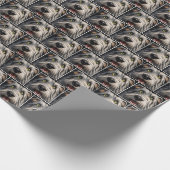 Ierse wolfshond humor cadeaupapier (Hoek)