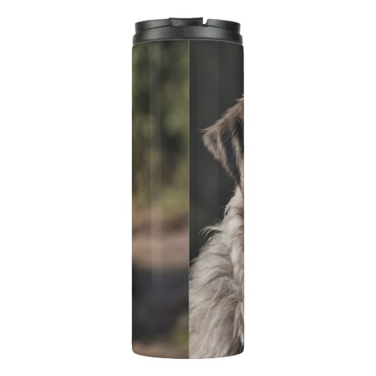 Ierse Wolfshond Ik ben niet geamuseerd, Thermosbeker (Achterkant)