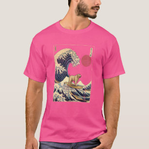 Ierse Wolfshond Japanse Kanagawa Golf Surfhond T-shirt