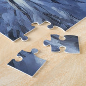 Ierse Wolfshond Kerstmis Laat het Sneeuwen Legpuzzel (Zijkant)