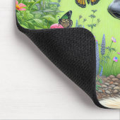 Ierse wolfshond kijken naar een vlinder muismat (Hoek)