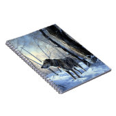 Ierse Wolfshond Laat het Sneeuwen Kerstmis Notitieboek (Rechterzijde)