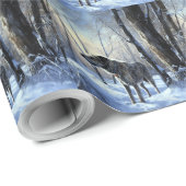 Ierse wolfshond liet het sneeuwen Kerstmis Cadeaupapier (Rol Hoek)