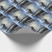 Ierse wolfshond liet het sneeuwen Kerstmis Cadeaupapier (Hoek)