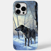 Ierse wolfshond liet het sneeuwen Kerstmis Case-Mate iPhone Case (Achterkant)