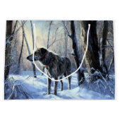 Ierse wolfshond liet het sneeuwen Kerstmis Groot Cadeauzakje (Voorkant)