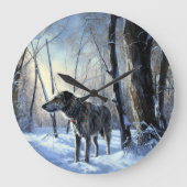 Ierse wolfshond liet het sneeuwen Kerstmis Grote Klok (Voorkant)