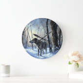 Ierse wolfshond liet het sneeuwen Kerstmis Grote Klok (Huis)