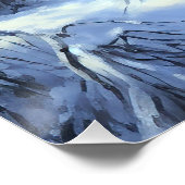 Ierse wolfshond liet het sneeuwen Kerstmis Perfect Poster (Hoek)