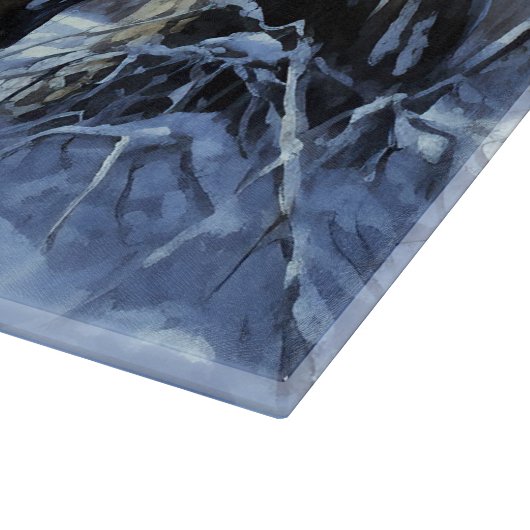 Ierse wolfshond liet het sneeuwen Kerstmis Snijplank (Hoek)