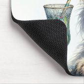 Ierse wolfshond met retro soda muismat (Hoek)