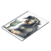 Ierse wolfshond met soda notitieboek (Linkerzijde)