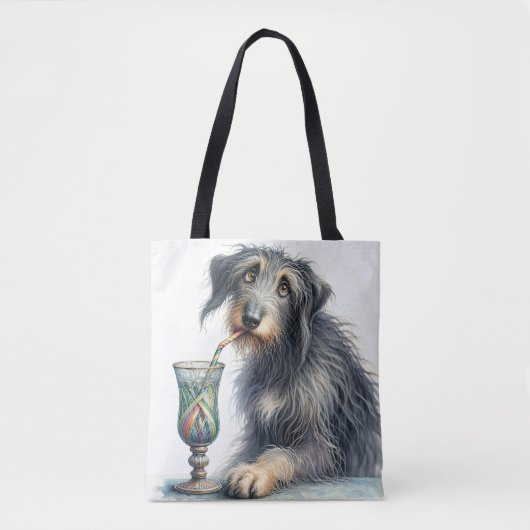 Ierse wolfshond met soda tote bag (Voorkant)