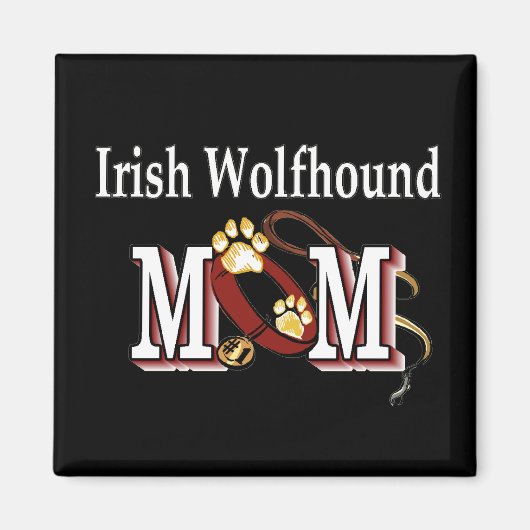 Ierse wolfshond moeder cadeaus magneet (Voorkant)