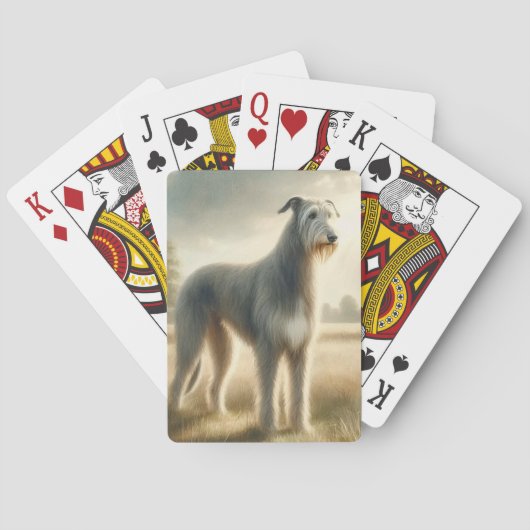 Ierse Wolfshond Pokerkaarten (Achterkant)