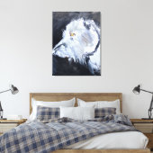 Ierse Wolfshond Portret Canvas Afdruk (Insitu (Slaapkamer))