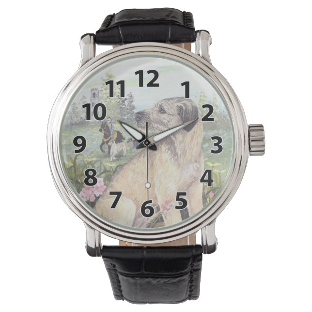 Ierse wolfshond puppy dromer polshorloge horloge (Voorkant)